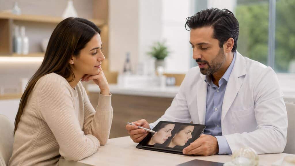 Rinoplastie — consult cu medicul despre remodelarea nasului